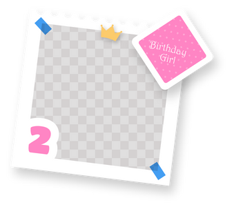 Birthday Girl Photo Strip Frame