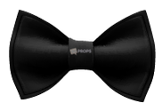 Satin Black Bowtie