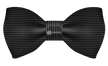 Black Striped Bowtie