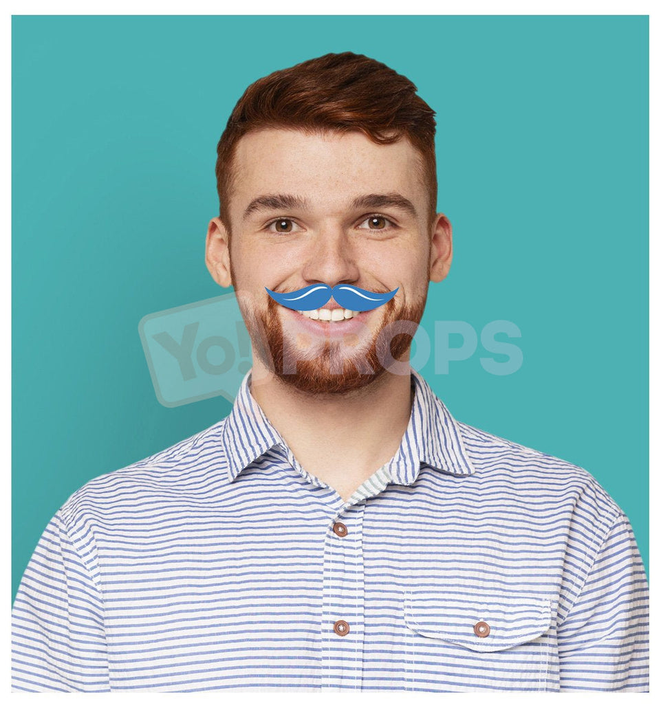 Blue Mustache