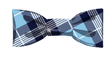Blue Plaid Bowtie
