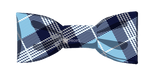 Blue Plaid Bowtie