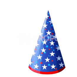 Blue Star Cone Hat