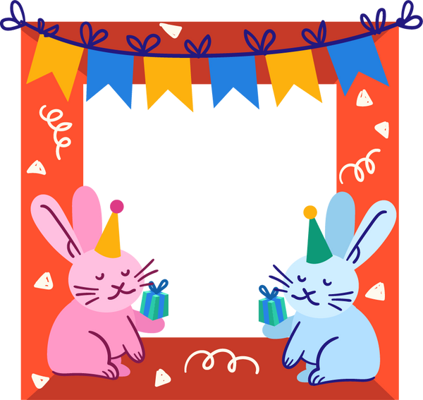 Bunny Birthday Collage Frame