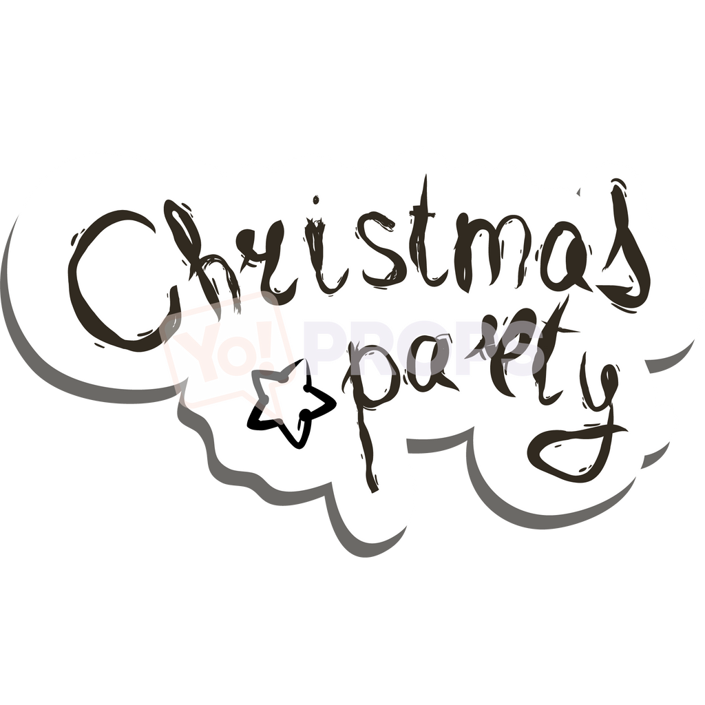 Christmas Party Speech Bubble