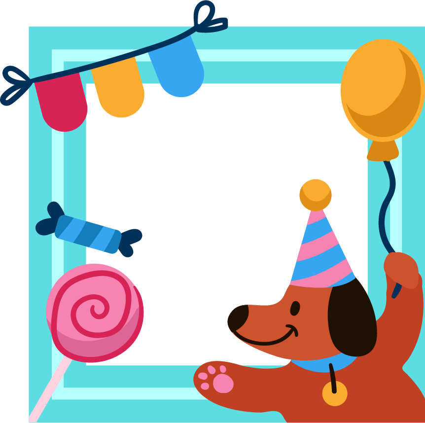 Dog Birthday Collage Frame