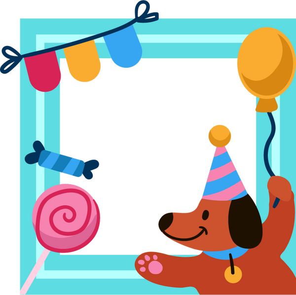 Dog Birthday Collage Frame