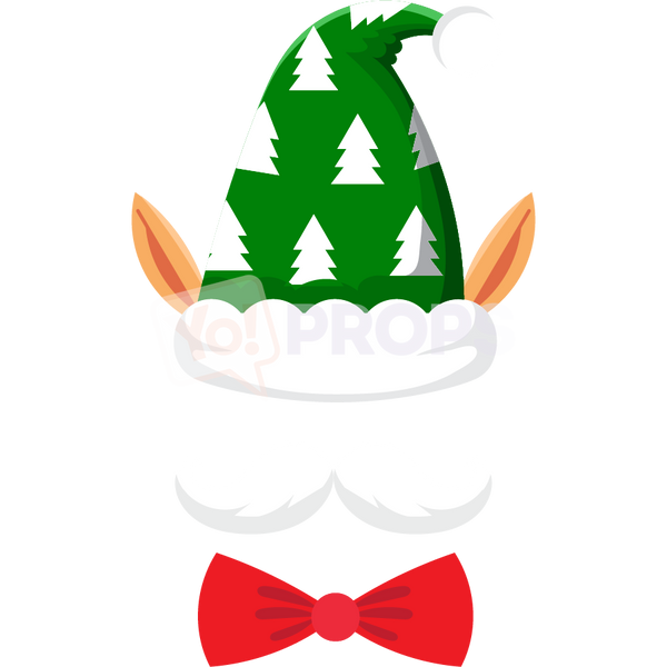 Elf Hat with Ears and Bowtie