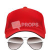 Baseball Hat and Glasses