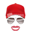 Girl with Baseball Hat and Glasses