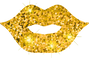 Sparkling Gold Lips
