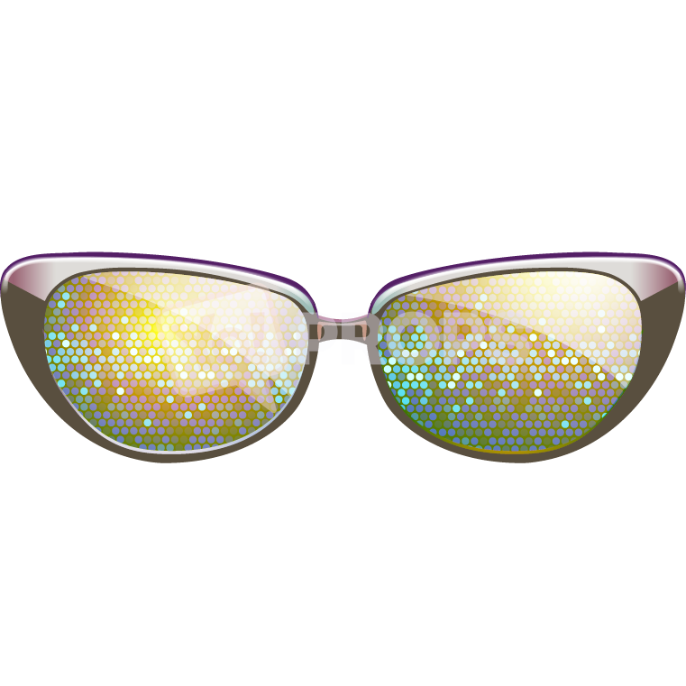 Gold Sparkle Glasses