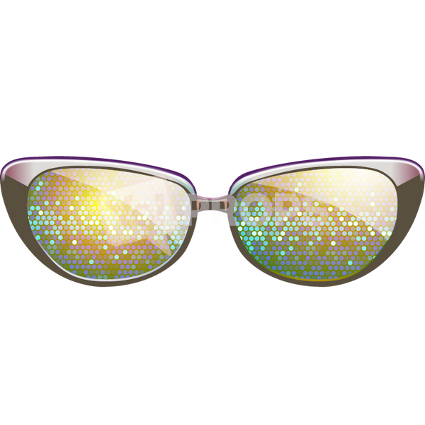 Gold Sparkle Glasses