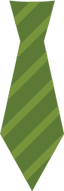 Green Striped Tie