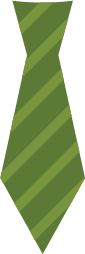 Green Striped Tie