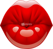 Kissing Red Lips