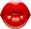 Kissing Red Lips