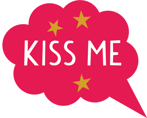 Kiss Me Speech Bubble