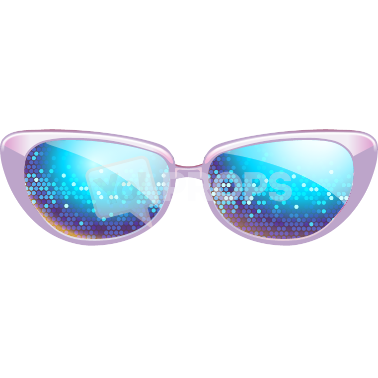 Purple Sparkle Glasses