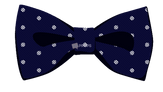 Navy Polka Dot Bowtie