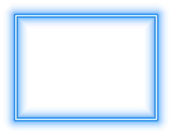 Blue Neon Rectangle