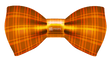 Orange Plaid Bowtie