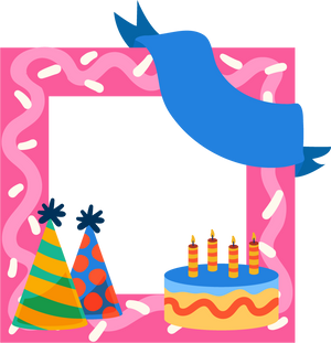 Pink Birthday Collage Frame