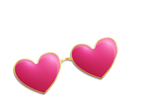Pink Heart Glasses