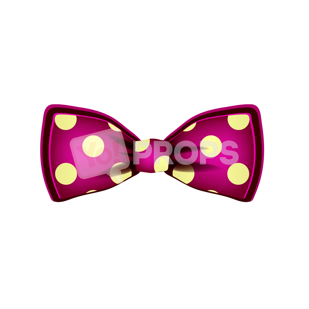 Pink Polka Dot Bowtie