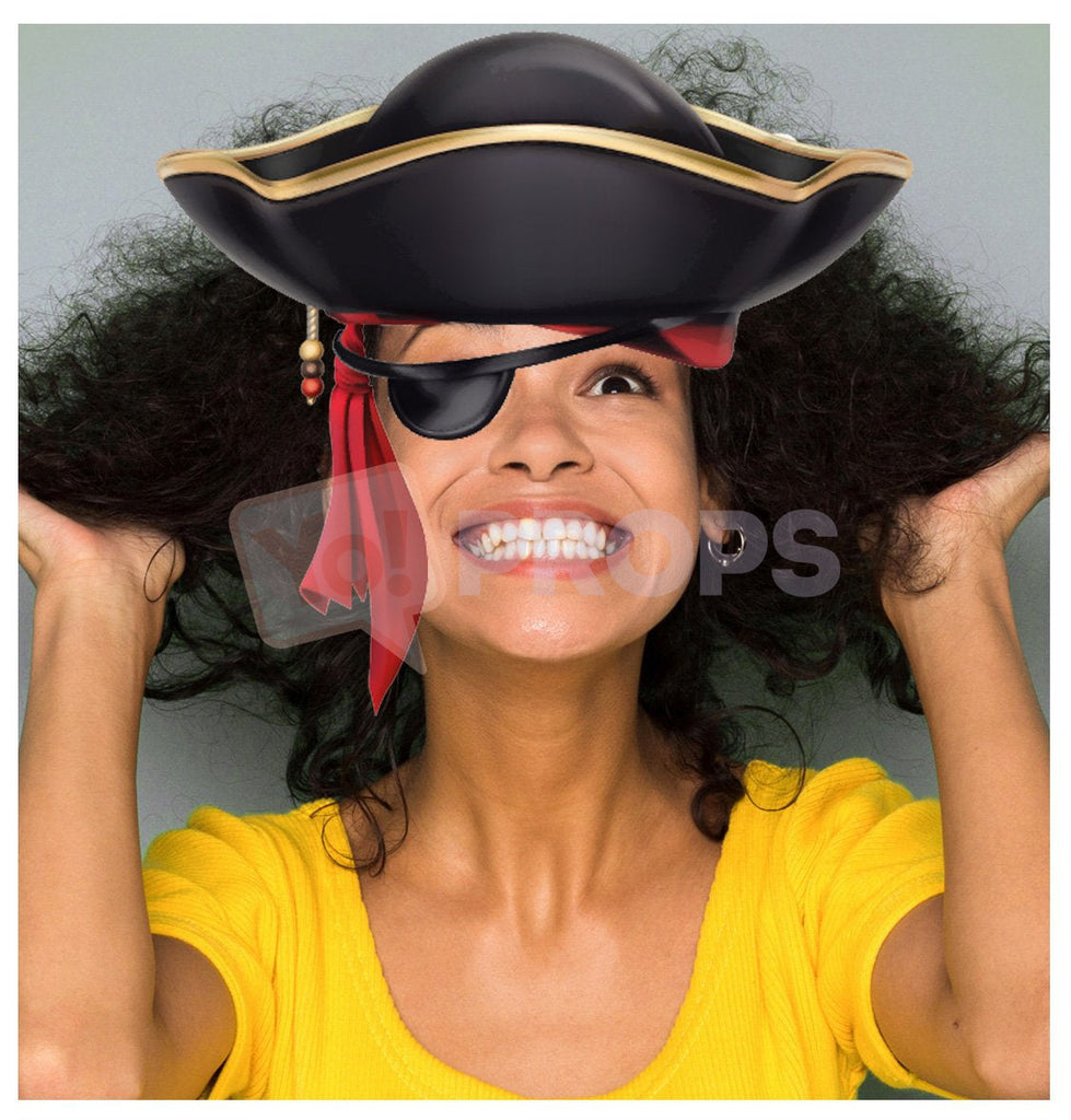 Pirate Hat with Bandana and Eyepatch