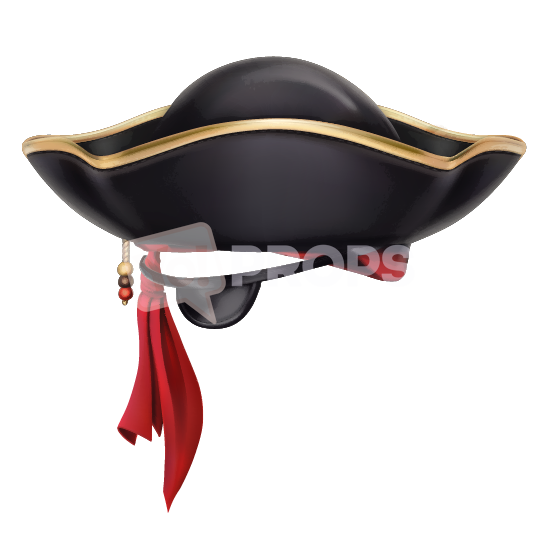 Pirate Hat with Bandana and Eyepatch