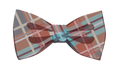 Brown & Blue Plaid Bowtie