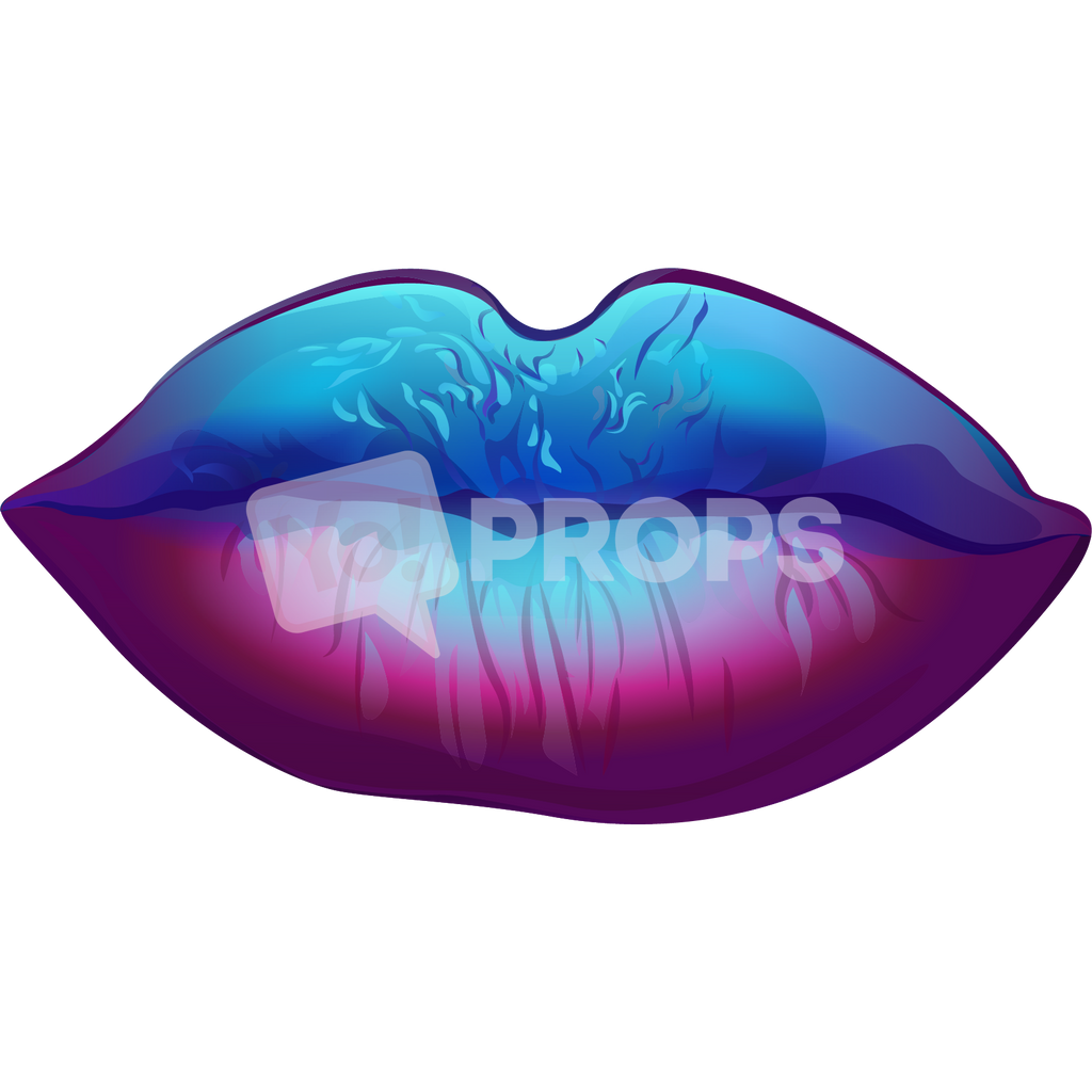 Blue and Purple Lips