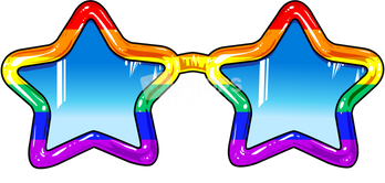 Star Rainbow Glasses