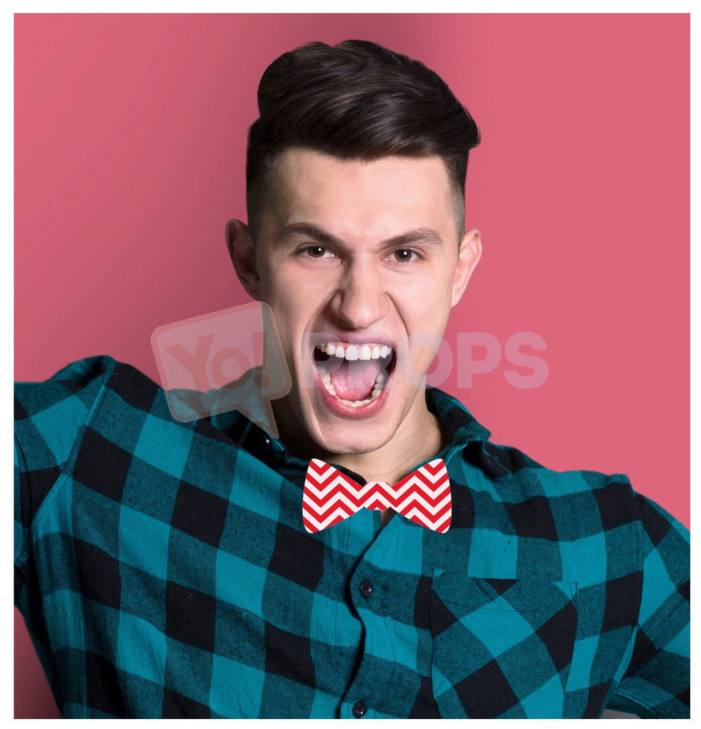 Red Zig Zag Bowtie