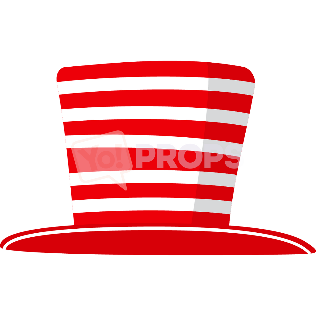 Red and White Striped Hat