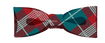 Red & Teal Plaid Bowtie