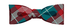 Red & Teal Plaid Bowtie