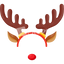 Reindeer Headband with Nose 2