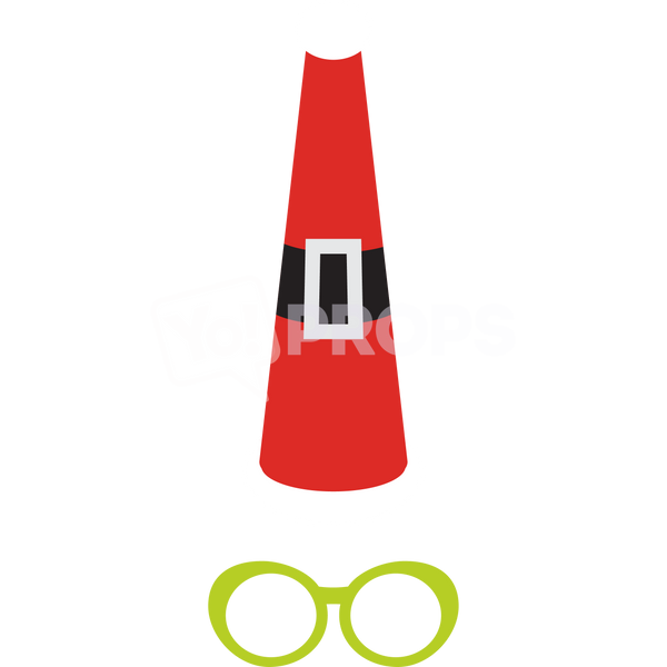 Retro Santa Hat and Glasses