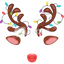 Antlers with Lights and Nose
