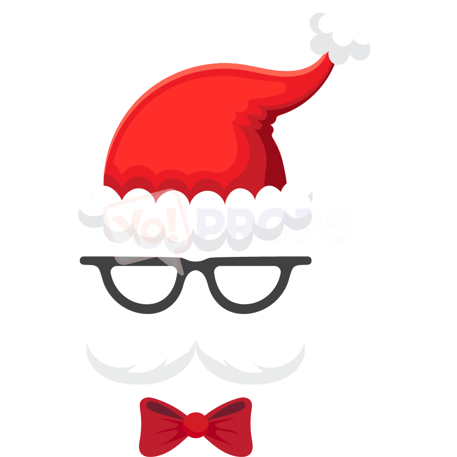 Santa Mask with Glasses