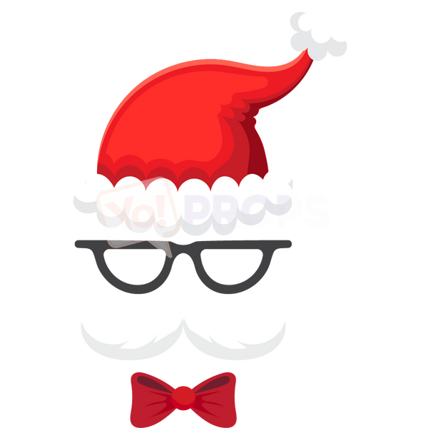 Santa Mask with Glasses