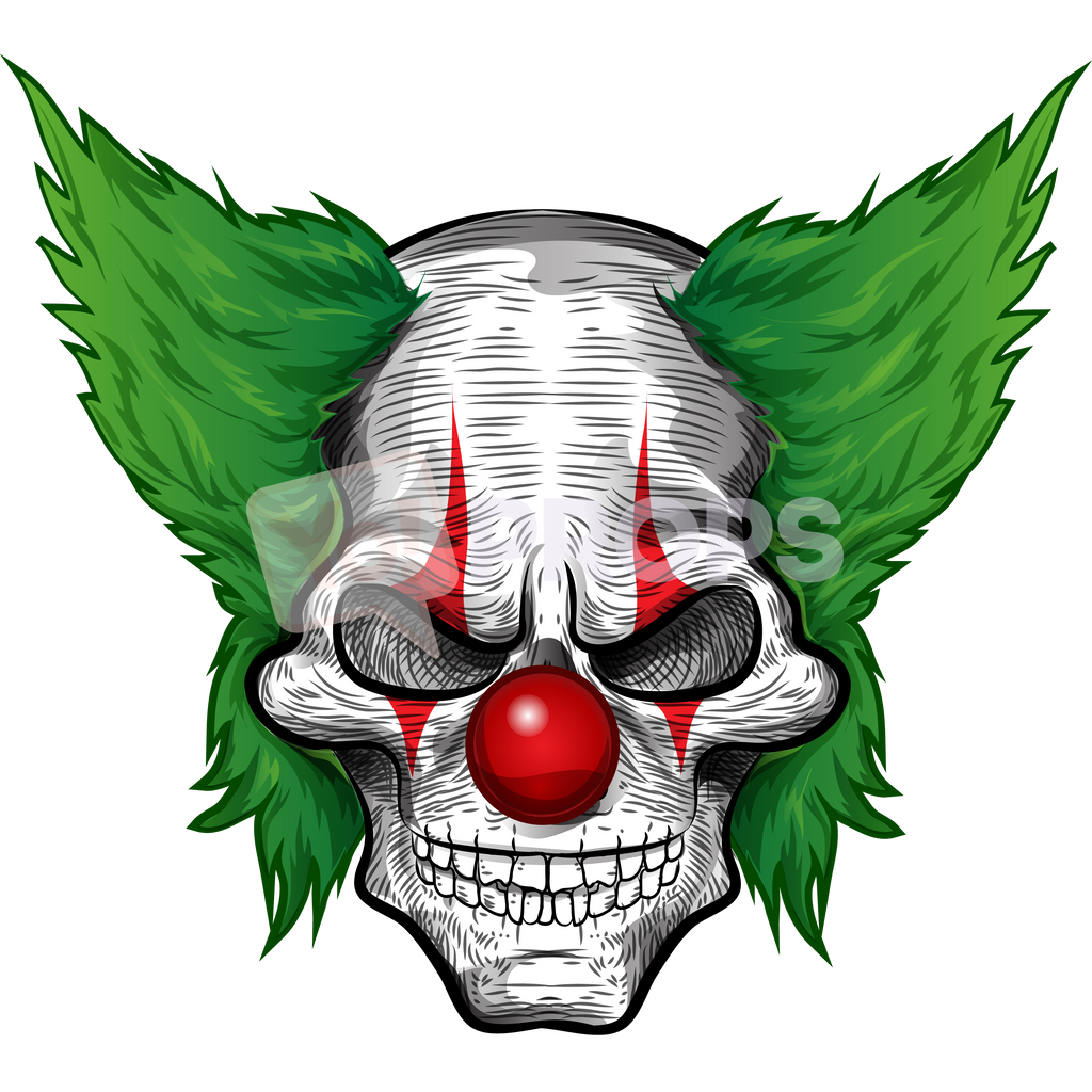 Scary Clown Head