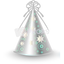 Silver Party Hat
