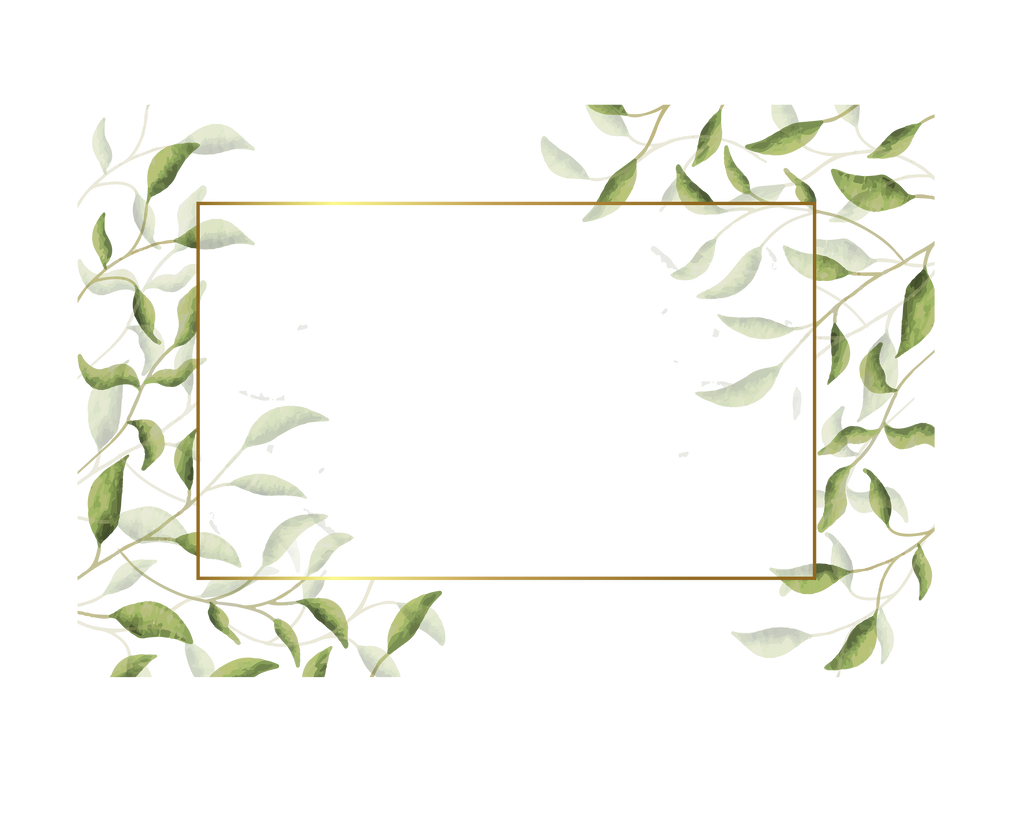 Floral Overlay With Leaves