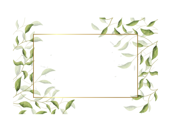 Floral Overlay With Leaves