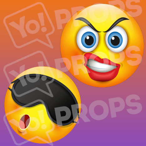 Sleepy/Sneer Emoji – Yo Props