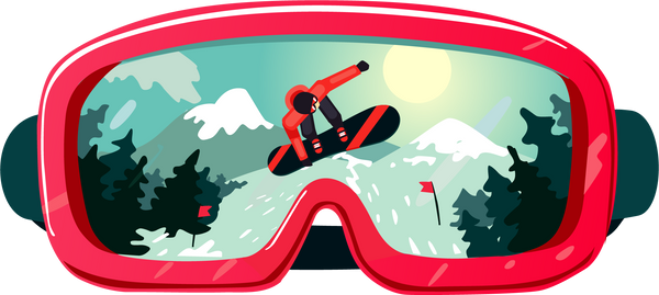 Snowboard Reflection Goggles