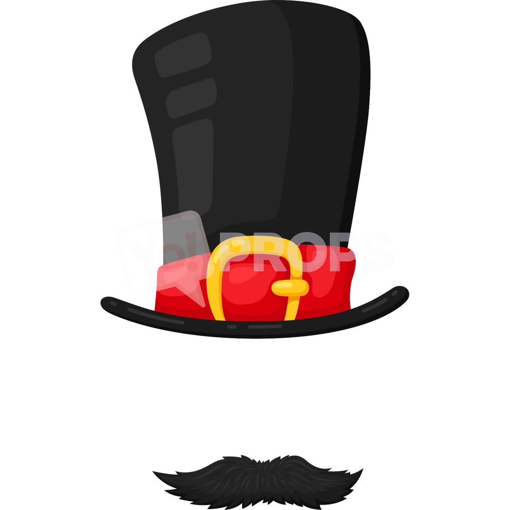 Tall Hat with Mustache